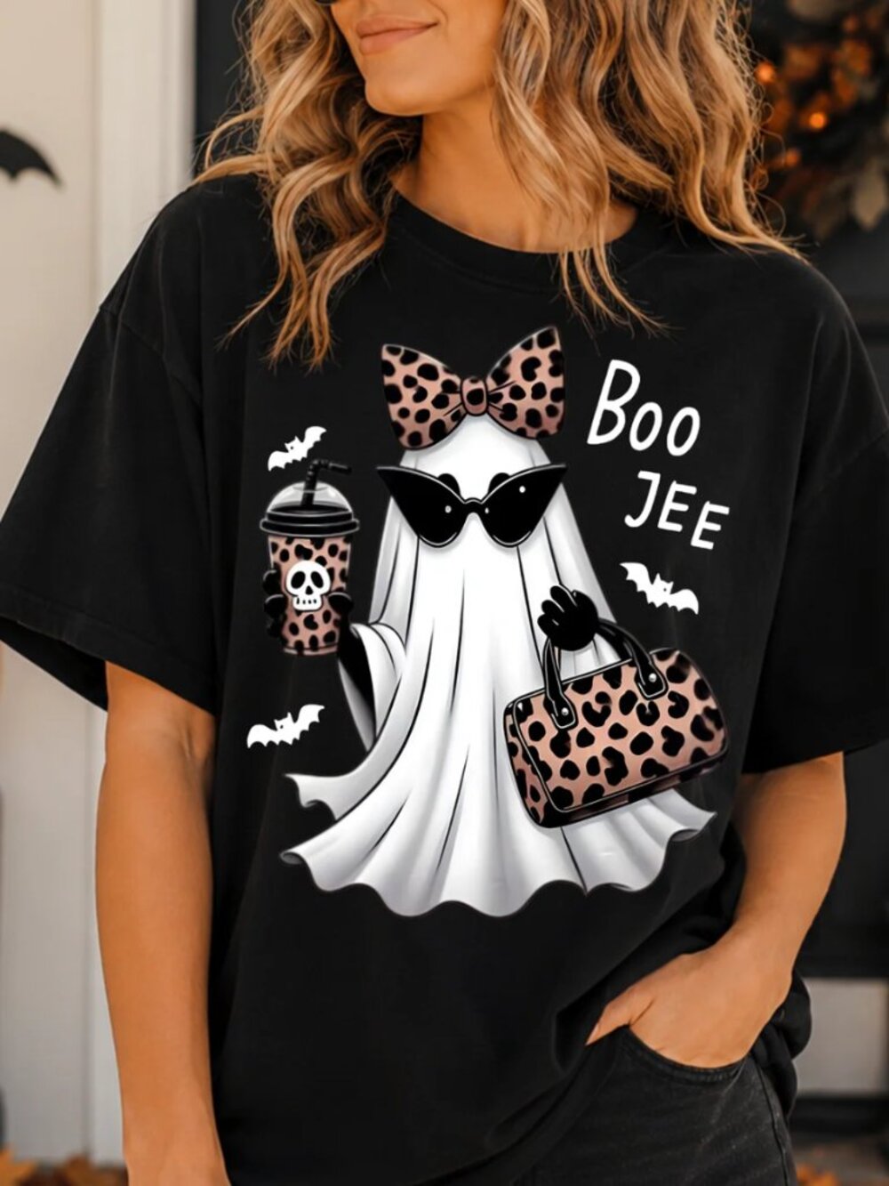 Bella + Canvas BooJee Halloween Ghost Graphic Tee